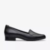 Γυναικεία μαύρα δερμάτινα Slip-ons Krystine Lily Γυναικεία μαύρα δερμάτινα Slip-ons Krystine Lily
