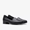 Γυναικεία μαύρα δερμάτινα Slip-ons Krystine Lily Γυναικεία μαύρα δερμάτινα Slip-ons Krystine Lily