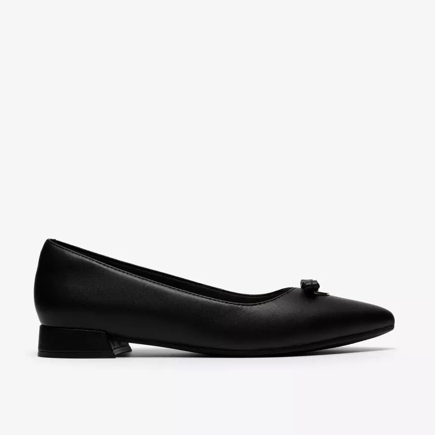 Γυναικεία μαύρα δερμάτινα Slip-ons Natalyn Trim Γυναικεία μαύρα δερμάτινα Slip-ons Natalyn Trim
