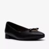 Γυναικεία μαύρα δερμάτινα Slip-ons Natalyn Trim Γυναικεία μαύρα δερμάτινα Slip-ons Natalyn Trim