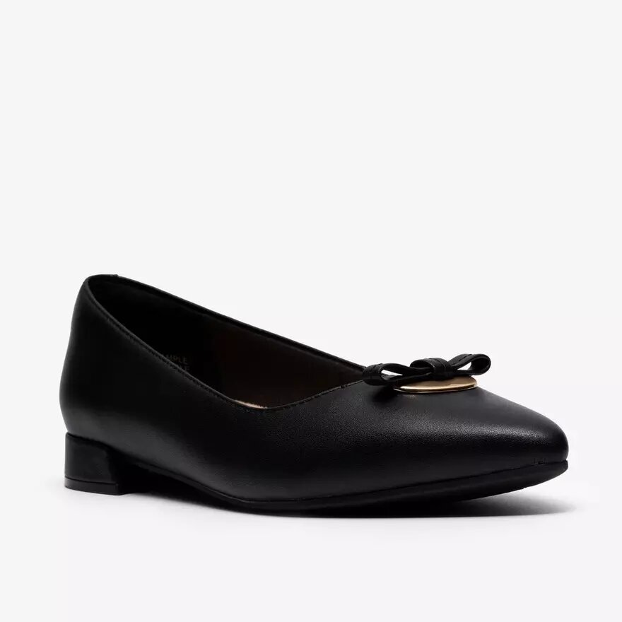 Γυναικεία μαύρα δερμάτινα Slip-ons Natalyn Trim Γυναικεία μαύρα δερμάτινα Slip-ons Natalyn Trim
