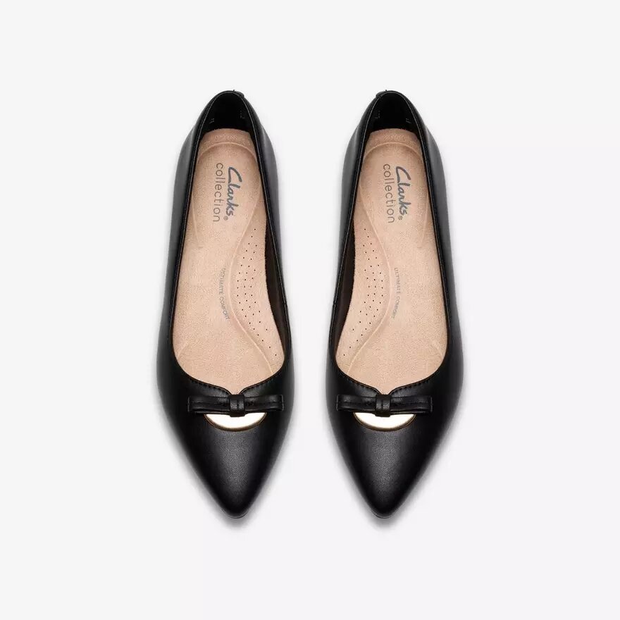Γυναικεία μαύρα δερμάτινα Slip-ons Natalyn Trim Γυναικεία μαύρα δερμάτινα Slip-ons Natalyn Trim