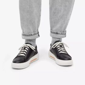 Γυναικεία μαύρα δερμάτινα Sneakers για Περιπάτο Hollyhock Walk Γυναικεία μαύρα δερμάτινα Sneakers για Περιπάτο Hollyhock Walk