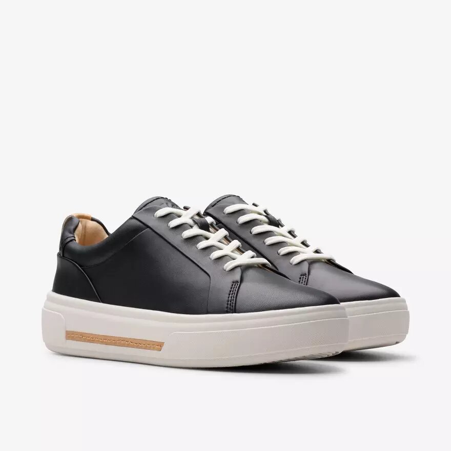 Γυναικεία μαύρα δερμάτινα Sneakers για Περιπάτο Hollyhock Walk Γυναικεία μαύρα δερμάτινα Sneakers για Περιπάτο Hollyhock Walk
