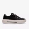 Γυναικεία μαύρα δερμάτινα Sneakers Hollyrose Zip Γυναικεία μαύρα δερμάτινα Sneakers Hollyrose Zip