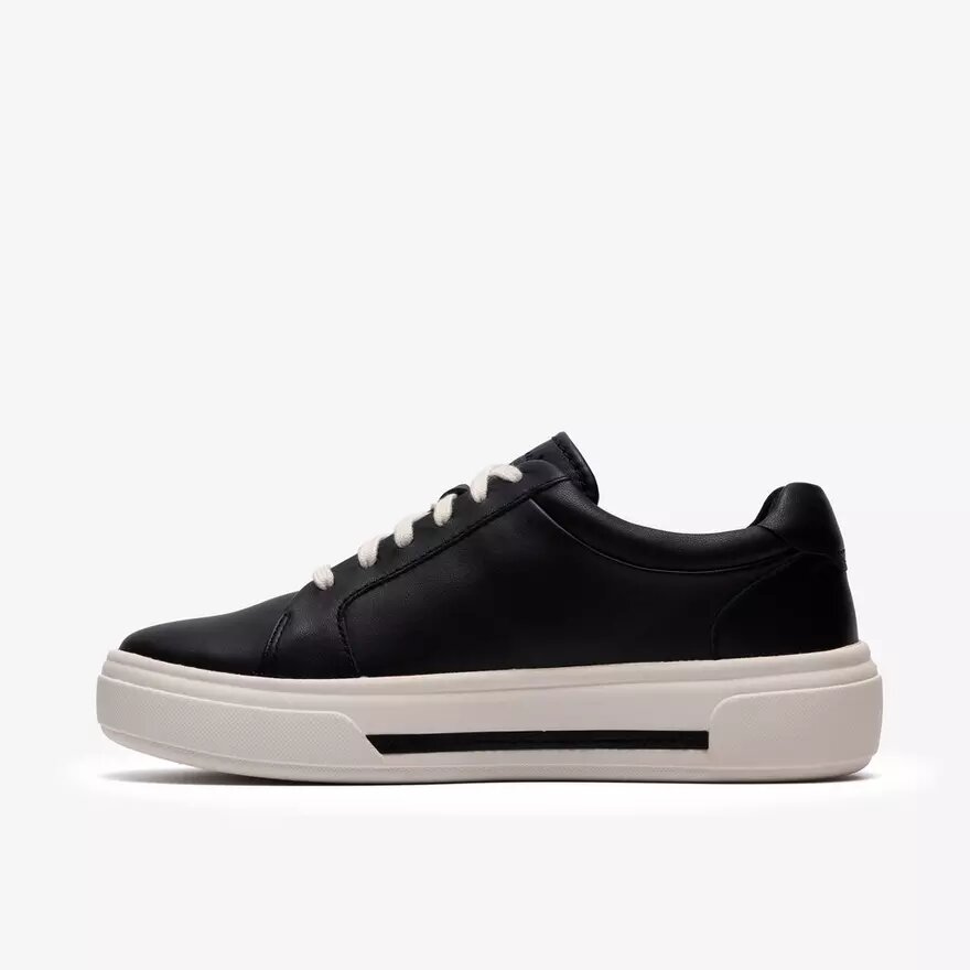 Γυναικεία μαύρα δερμάτινα Sneakers Hollyrose Zip Γυναικεία μαύρα δερμάτινα Sneakers Hollyrose Zip