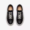 Γυναικεία μαύρα δερμάτινα Sneakers Hollyrose Zip Γυναικεία μαύρα δερμάτινα Sneakers Hollyrose Zip