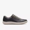 Γυναικεία μαύρα δερμάτινα Sneakers Nalle Lace Γυναικεία μαύρα δερμάτινα Sneakers Nalle Lace