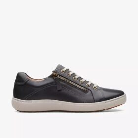 Γυναικεία μαύρα δερμάτινα Sneakers Nalle Lace Γυναικεία μαύρα δερμάτινα Sneakers Nalle Lace