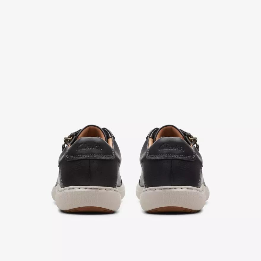 Γυναικεία μαύρα δερμάτινα Sneakers Nalle Lace Γυναικεία μαύρα δερμάτινα Sneakers Nalle Lace