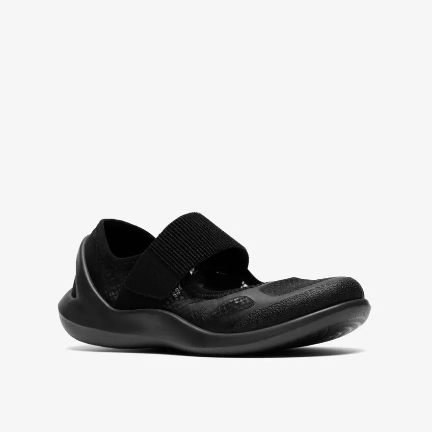 Γυναικεία μαύρα πάνινα Sneakers Solevana με λουράκι Γυναικεία μαύρα πάνινα Sneakers Solevana με λουράκι