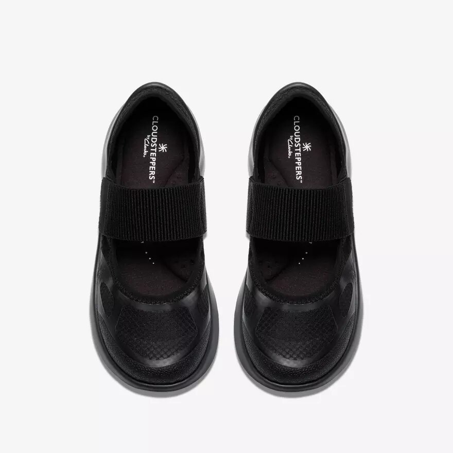 Γυναικεία μαύρα πάνινα Sneakers Solevana με λουράκι Γυναικεία μαύρα πάνινα Sneakers Solevana με λουράκι
