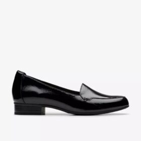 Γυναικεία μαύρα Slip-ons Krystine Lily από λουστρίνι
