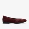 Γυναικεία Μπαλαρίνες Jazmynn Gem από σουέτ σε χρώμα Merlot Γυναικεία Μπαλαρίνες Jazmynn Gem από σουέτ σε χρώμα Merlot