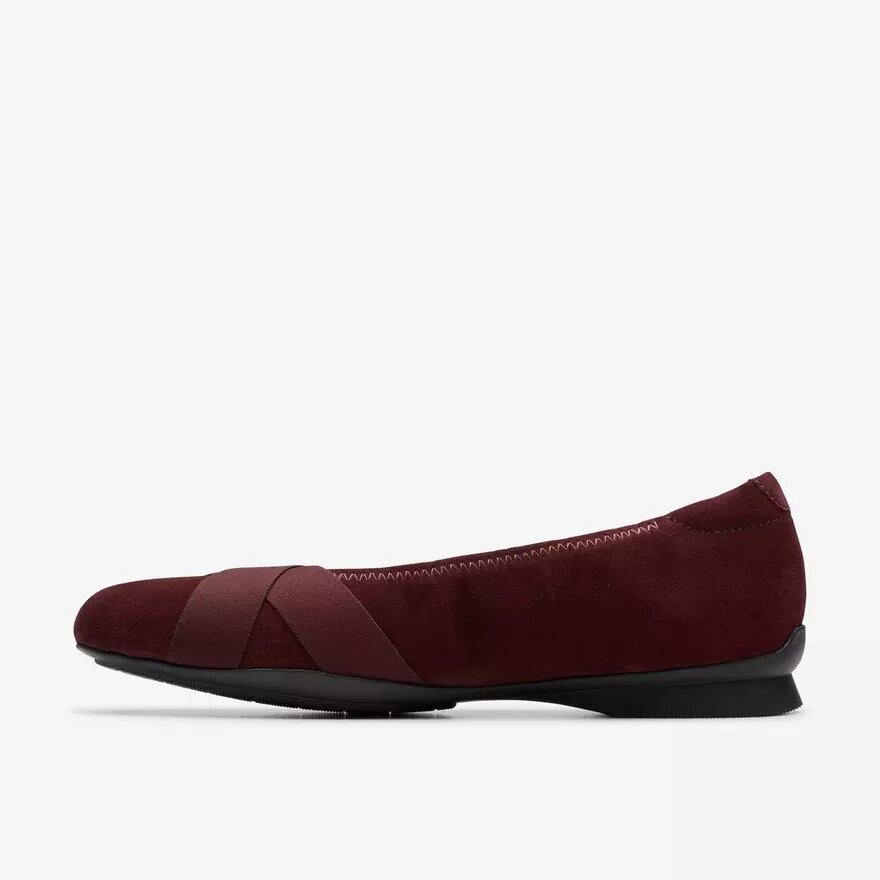 Γυναικεία Μπαλαρίνες Jazmynn Gem από σουέτ σε χρώμα Merlot Γυναικεία Μπαλαρίνες Jazmynn Gem από σουέτ σε χρώμα Merlot