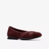 Γυναικεία Μπαλαρίνες Jazmynn Gem από σουέτ σε χρώμα Merlot Γυναικεία Μπαλαρίνες Jazmynn Gem από σουέτ σε χρώμα Merlot