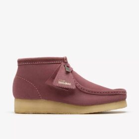 Γυναικεία μπότα Wallabee. Ροζ-καφέ σουέτ