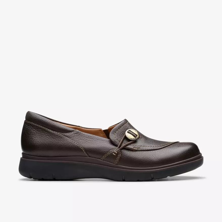 Γυναικεία παπούτσια Certina Ease Slip-ons από σκούρο καφέ δέρμα Γυναικεία παπούτσια Certina Ease Slip-ons από σκούρο καφέ δέρμα