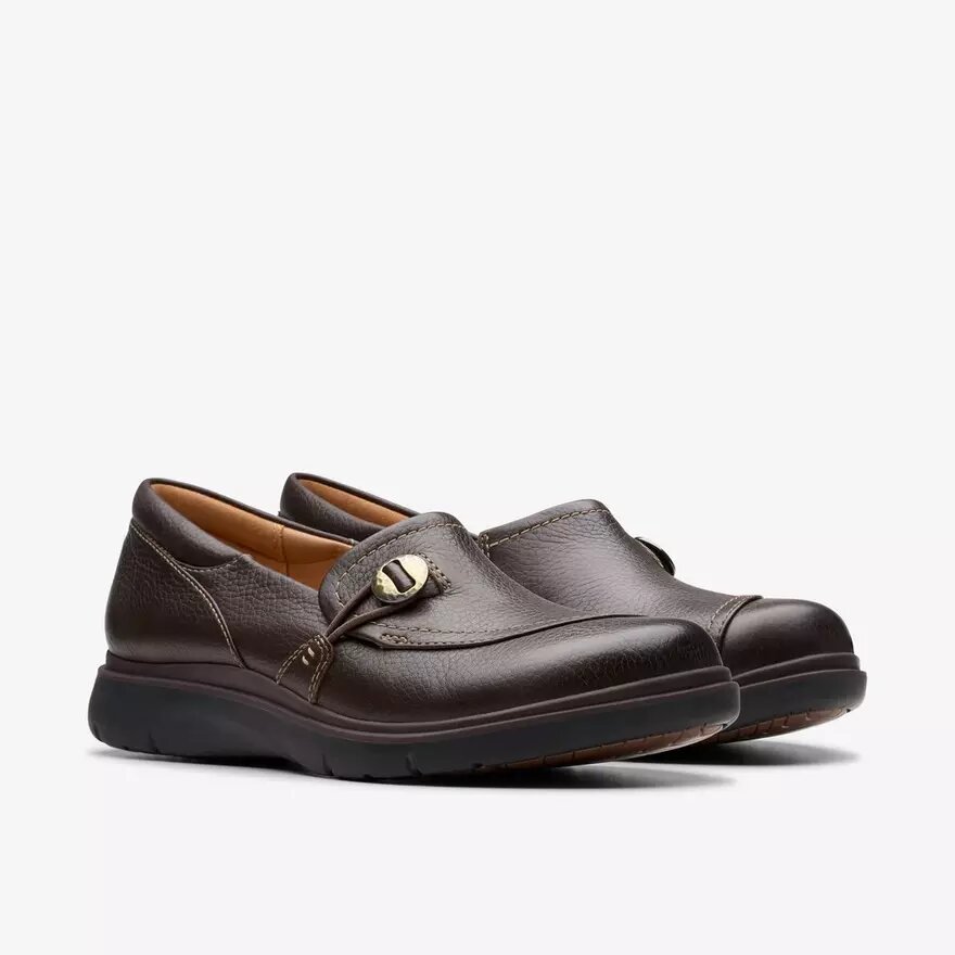 Γυναικεία παπούτσια Certina Ease Slip-ons από σκούρο καφέ δέρμα Γυναικεία παπούτσια Certina Ease Slip-ons από σκούρο καφέ δέρμα
