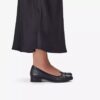 Γυναικεία παπούτσια Krystine May από μαύρο δέρμα Slip-ons χωρίς κορδόνια Γυναικεία παπούτσια Krystine May από μαύρο δέρμα Slip-ons χωρίς κορδόνια