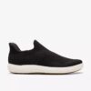 Γυναικεία παπούτσια Nalle Step Black Knit Slip-ons