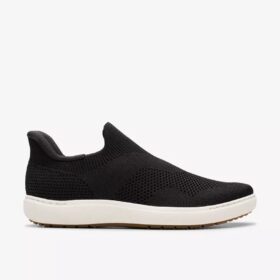 Γυναικεία παπούτσια Nalle Step Black Knit Slip-ons
