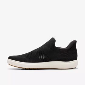 Γυναικεία παπούτσια Nalle Step Black Knit Slip-ons