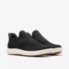Γυναικεία παπούτσια Nalle Step Black Knit Slip-ons