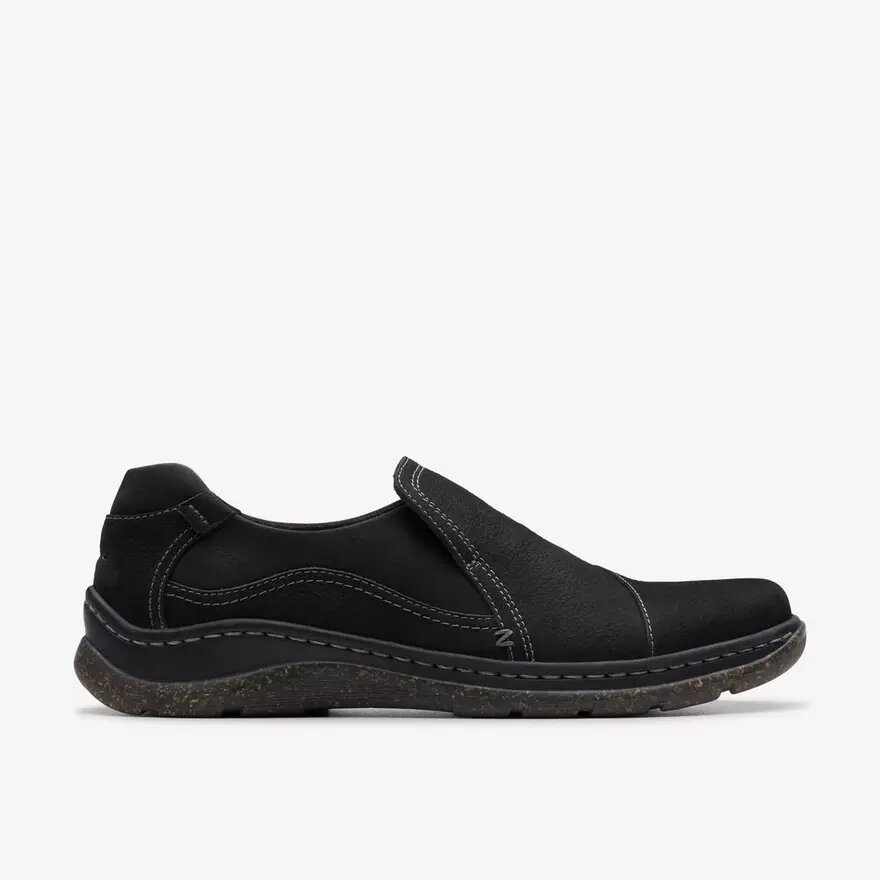 Γυναικεία παπούτσια Orlene Slip-ons από μαύρο δέρμα Γυναικεία παπούτσια Orlene Slip-ons από μαύρο δέρμα