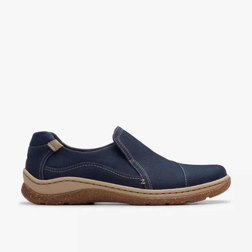 Γυναικεία παπούτσια Orlene Slip-ons σε ναυτικό μπλε χρώμα από νουμπούκ Γυναικεία παπούτσια Orlene Slip-ons σε ναυτικό μπλε χρώμα από νουμπούκ