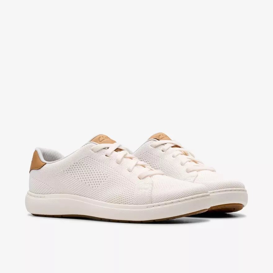 Γυναικεία πλεκτά πάνινα Sneakers για Περιπάτου Nalle σε λευκό χρώμα Γυναικεία πλεκτά πάνινα Sneakers για Περιπάτου Nalle σε λευκό χρώμα