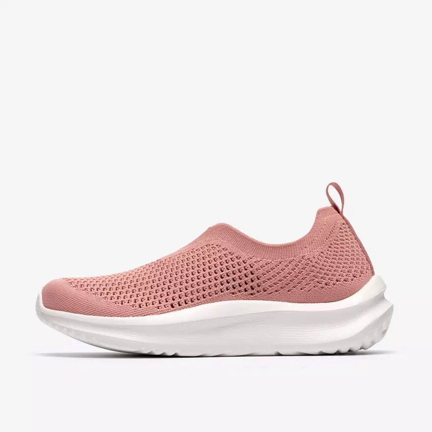 Γυναικεία πλεκτά πάνινα Sneakers Solevana σε σκόνη ροζ Γυναικεία πλεκτά πάνινα Sneakers Solevana σε σκόνη ροζ
