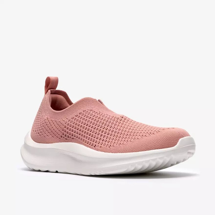 Γυναικεία πλεκτά πάνινα Sneakers Solevana σε σκόνη ροζ Γυναικεία πλεκτά πάνινα Sneakers Solevana σε σκόνη ροζ
