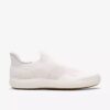 Γυναικεία πλεκτά Slip-ons Nalle Step σε λευκό χρώμα