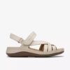 Γυναικεία σανδάλια Cecily Strap με Λουράκια από κρεμ δέρμα
