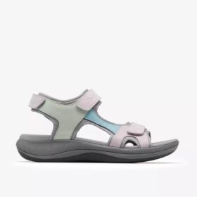 Γυναικεία σανδάλια Mira Bay με Λουράκια σε γκρι/πράσινο