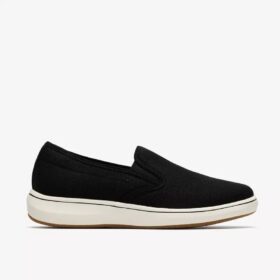 Γυναικεία Slip-ons Breeze Sky Zoe από μαύρο καμβά χωρίς κορδόνια