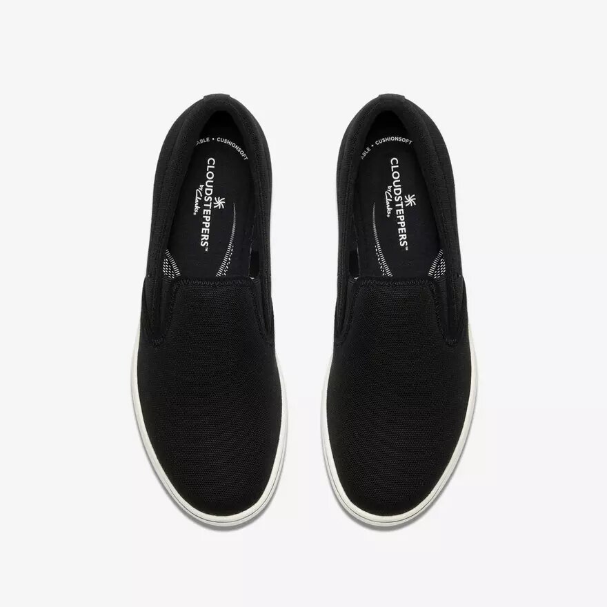 Γυναικεία Slip-ons Breeze Sky Zoe από μαύρο καμβά χωρίς κορδόνια Γυναικεία Slip-ons Breeze Sky Zoe από μαύρο καμβά χωρίς κορδόνια