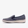Γυναικεία Slip-ons Breeze Sky Zoe Navy από καμβά χωρίς κορδόνια