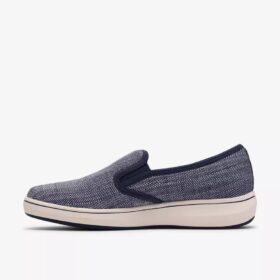 Γυναικεία Slip-ons Breeze Sky Zoe Navy από καμβά χωρίς κορδόνια