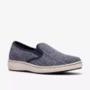 Γυναικεία Slip-ons Breeze Sky Zoe Navy από καμβά χωρίς κορδόνια