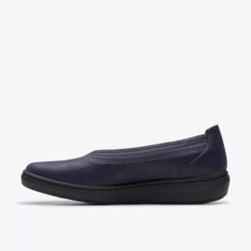 Γυναικεία Slip-ons Breezesky Air Navy από ύφασμα χωρίς κορδόνια