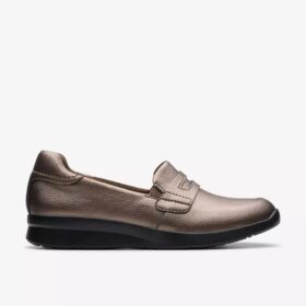 Γυναικεία Slip-ons Ellowyn Penny σε μεταλλικό χρώμα μπρούντζου