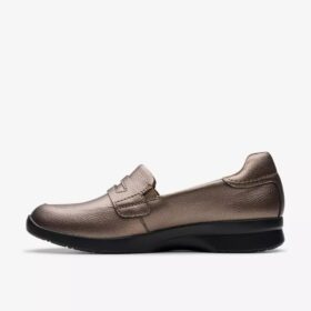 Γυναικεία Slip-ons Ellowyn Penny σε μεταλλικό χρώμα μπρούντζου