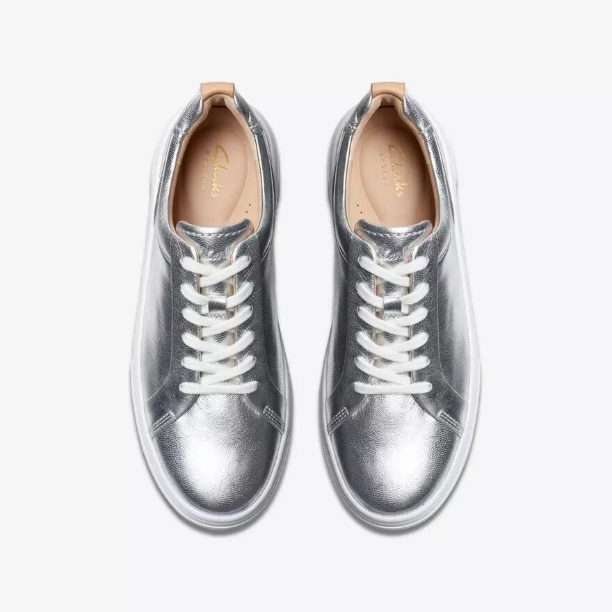 Γυναικεία Sneakers από ασημί δέρμα για Περιπάτη Hollyhock Walk Γυναικεία Sneakers από ασημί δέρμα για Περιπάτη Hollyhock Walk