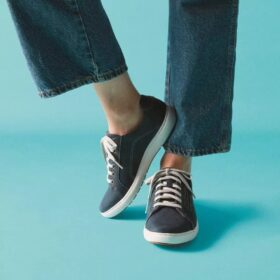 Γυναικεία Sneakers Nalle Lace σε ναυτικό μπλε χρώμα από νουμπούκ