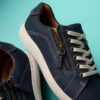 Γυναικεία Sneakers Nalle Lace σε ναυτικό μπλε χρώμα από νουμπούκ Γυναικεία Sneakers Nalle Lace σε ναυτικό μπλε χρώμα από νουμπούκ