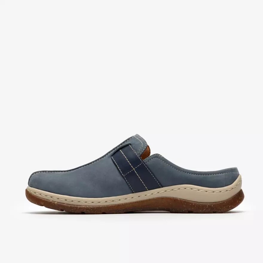 Γυναικεία τσόκαρα Orlene Clog σε χρώμα Denim Blue από νουμπάκ Γυναικεία τσόκαρα Orlene Clog σε χρώμα Denim Blue από νουμπάκ