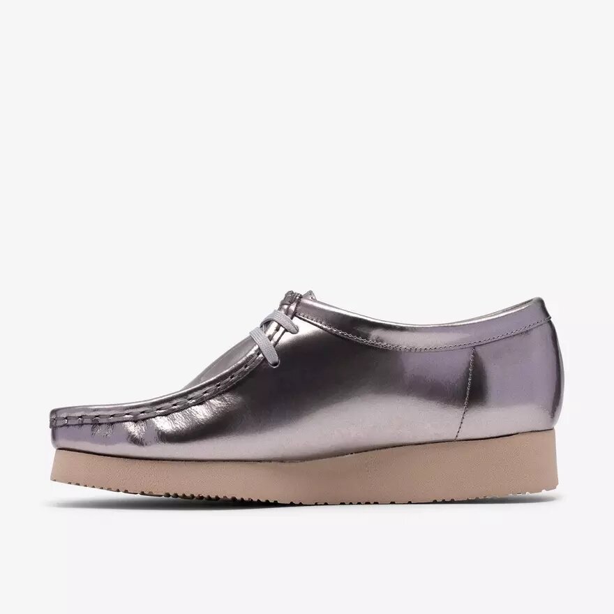 Γυναικεία Wallabee 2604 Wallabees από ασημί λουστρίνι Γυναικεία Wallabee 2604 Wallabees από ασημί λουστρίνι
