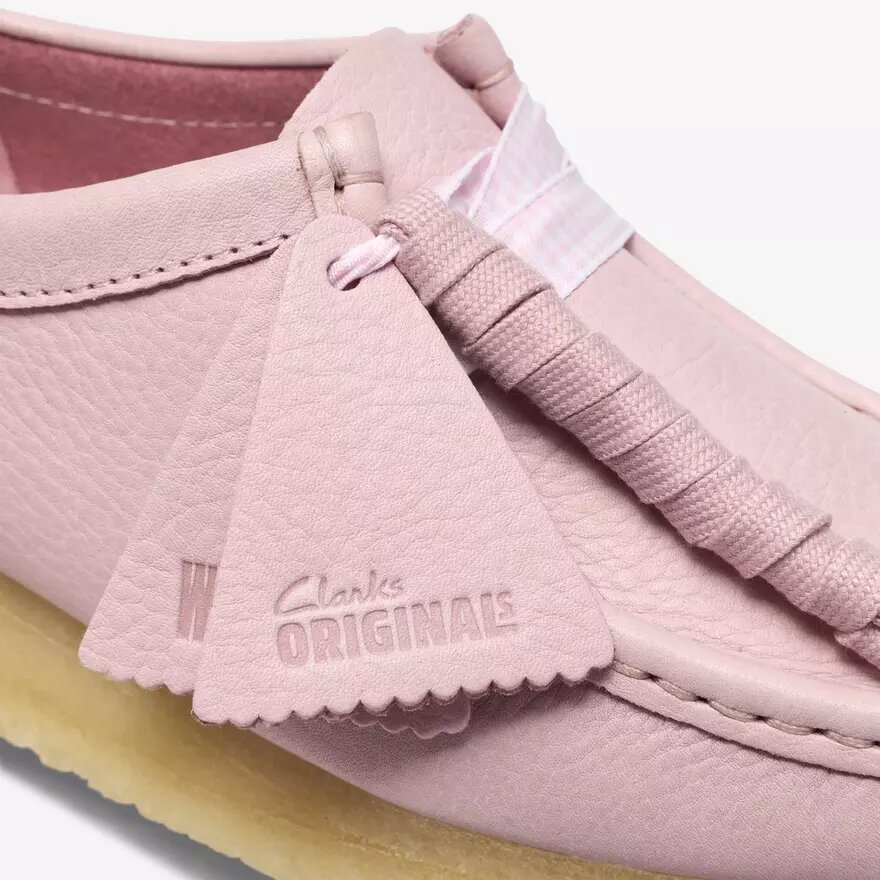 Γυναικεία Wallabee από δέρμα σε ροζ χρώμα «Baby Pink» Γυναικεία Wallabee από δέρμα σε ροζ χρώμα «Baby Pink»